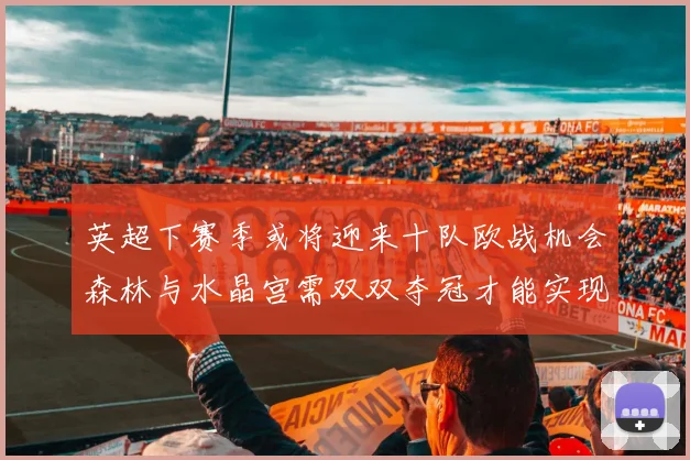 英超下赛季或将迎来十队欧战机会森林与水晶宫需双双夺冠才能实现